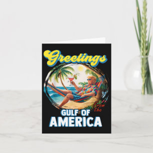 Carte Salutation Du Golfe Des États-Unis Trump