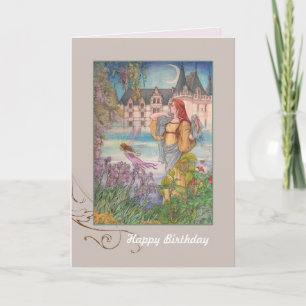 Carte Salutation faite sur commande féerique magique