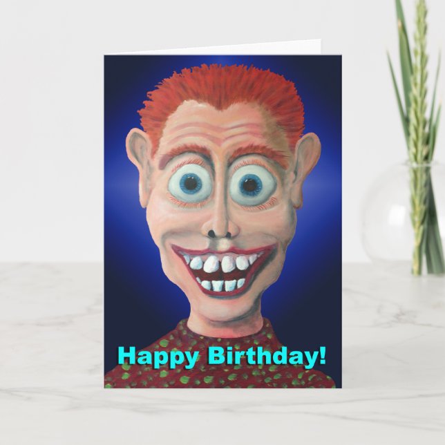 Carte Salutation farfelue d'anniversaire (Devant)