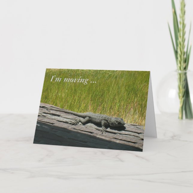 Carte - Salutation - Je déménage (Devant)