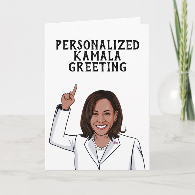Carte Salutation Kamala personnalisée (Devant)
