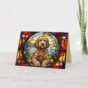 Carte Salutation Labradoodle Mignon