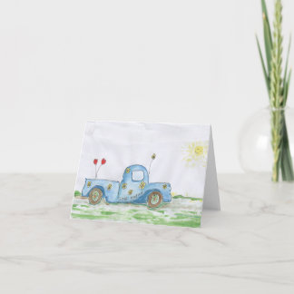 Carte Salutation "Love Mobile on the Back of the Envelop