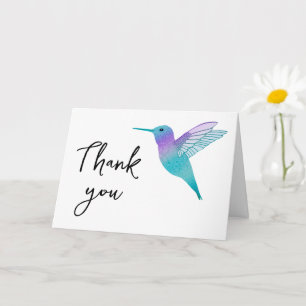 Carte Salutation Merci colibri