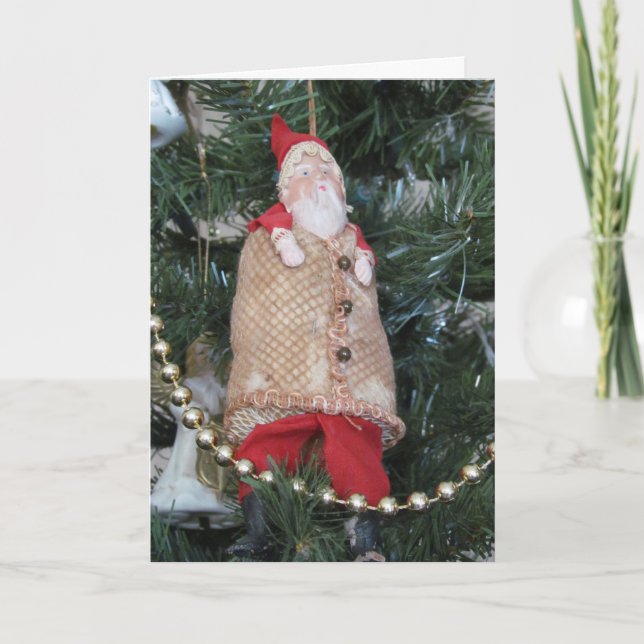 Carte - Salutation - Ornement Père Noël Tree (Devant)