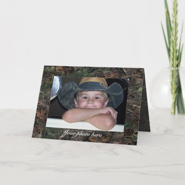 Carte Salutation photo Camo (Devant)