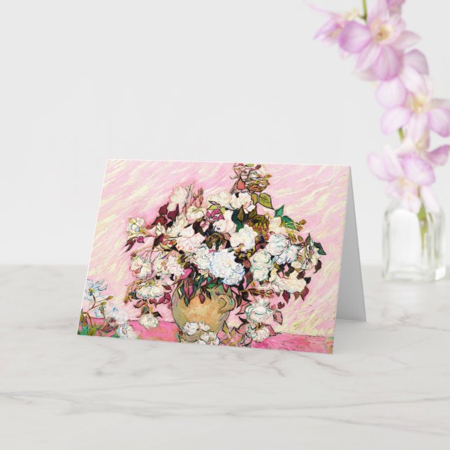 Carte Salutation pliée (Orchidée)