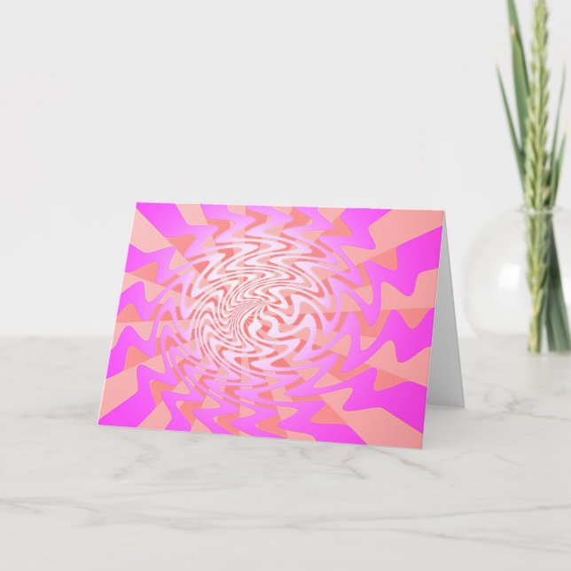Carte Salutation psychédélique (Devant)
