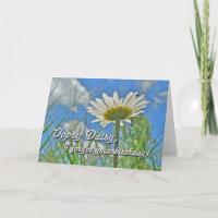 Salutation tardive d'anniversaire - marguerites