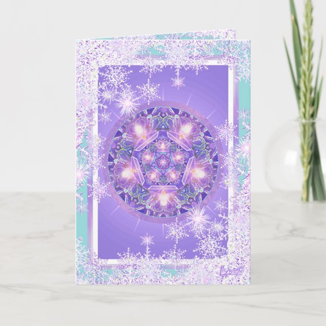 Carte Salutation w1 violette (Devant)