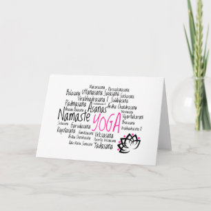 Carte Salutation Yoga inspiré