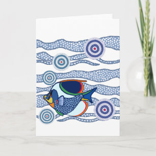 Carte Salutations aux poissons autochtones