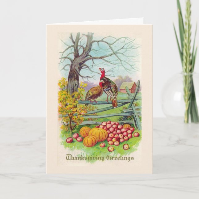 Carte "Salutations d'Action de Grâce" (Devant)