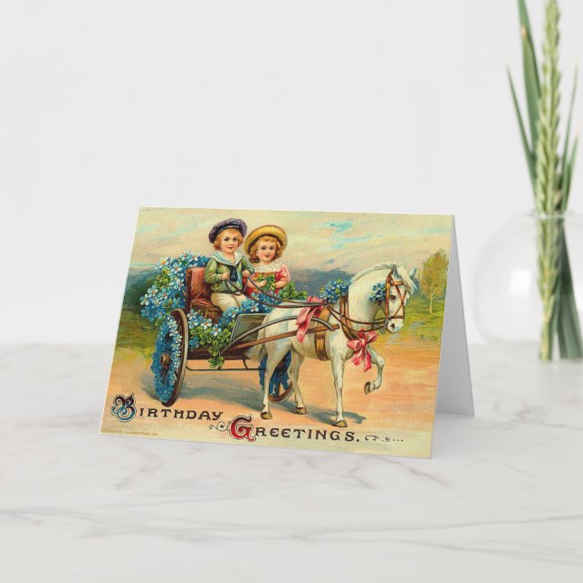 Carte Salutations d'anniversaire (Devant)