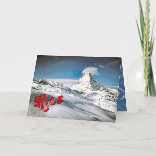 Carte Salutations d'anniversaire - Matterhorn (Devant)