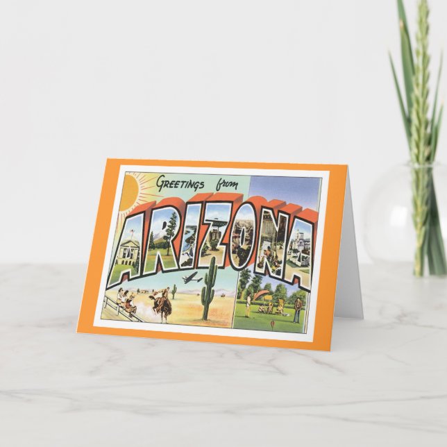 Carte Salutations d'Arizona (Devant)
