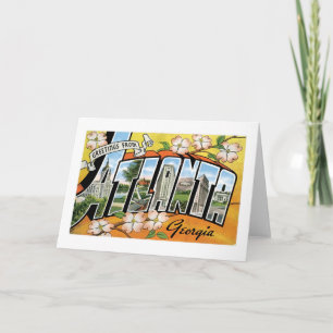 Carte Salutations d'Atlanta, GA !