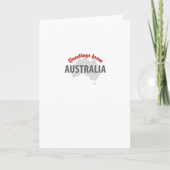 Carte Salutations d'Australie - araignée d'Entonnoir-Web (Devant)