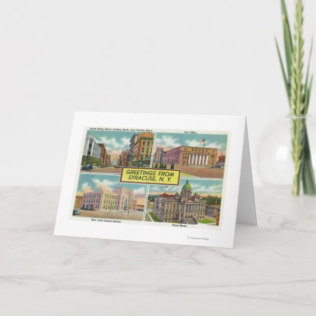 Carte Salutations de avec les vues pittoresques 2 (Devant)