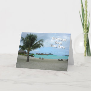 Carte Salutations de Bora Bora