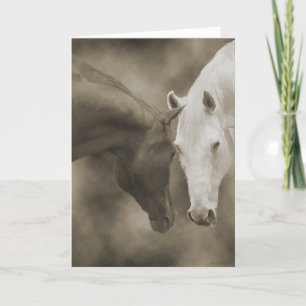 Carte Salutations de cheval