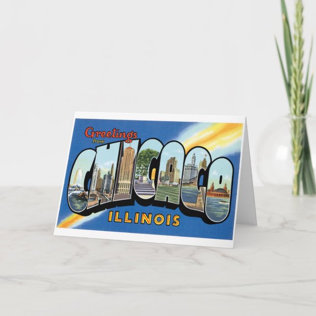 Carte Salutations de Chicago, l'Illinois ! (Devant)