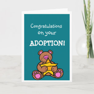 Carte Salutations de félicitations d'adoption