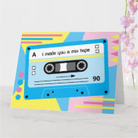 Salutations de la cassette bleue Old Skool Mix Tap