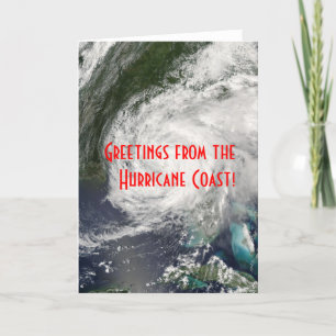 Carte Salutations de la côte des ouragans !