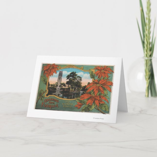 Carte Salutations de la Floride l'Etat Sunshine (Devant)