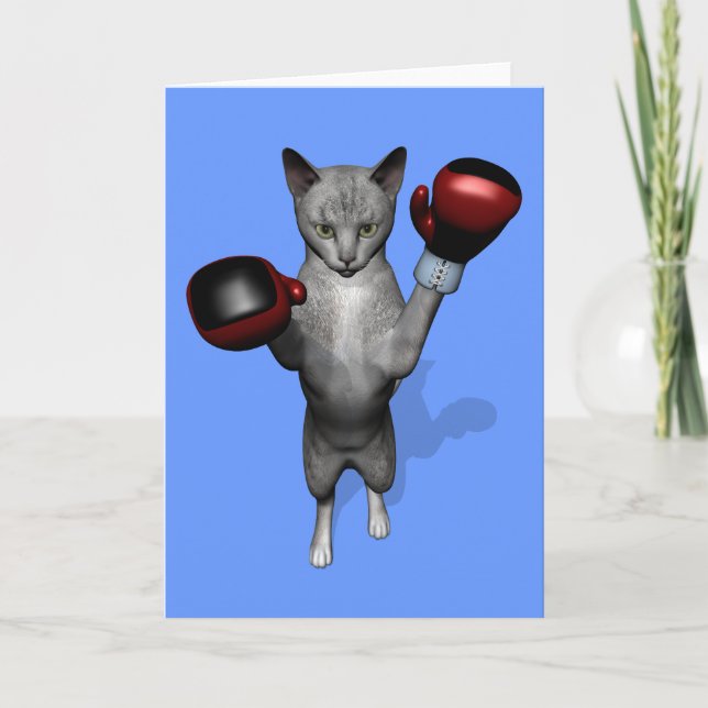 Carte Salutations de la journée de boxe (Devant)