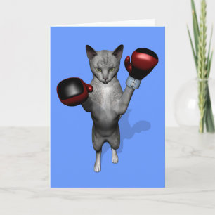 Carte Salutations de la journée de boxe