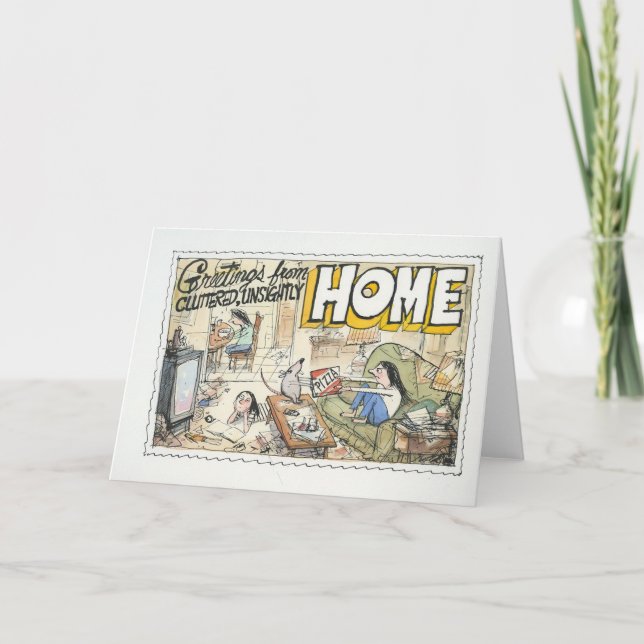 Carte Salutations de la maison (Devant)