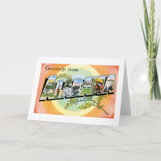Carte Salutations de l'Alabama (Devant)