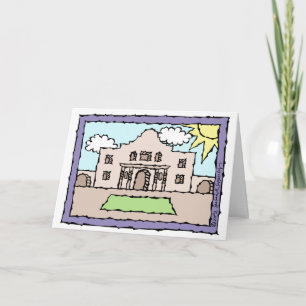 Carte Salutations de l'Alamo San Antonio Texas