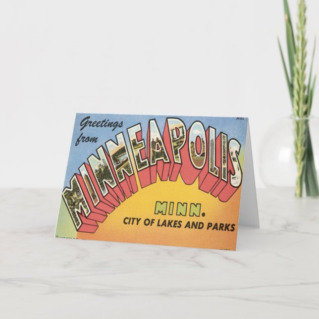 Carte Salutations de Minneapolis (Devant)