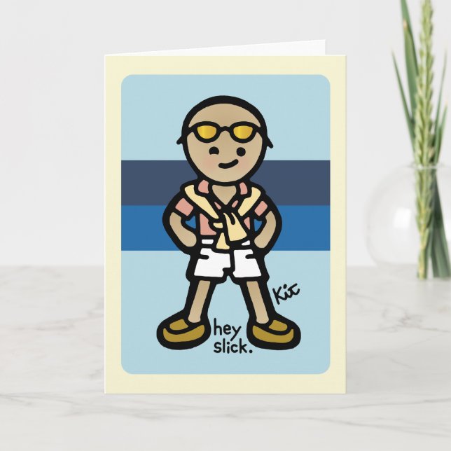 Carte salutations de mon île privée (Devant)