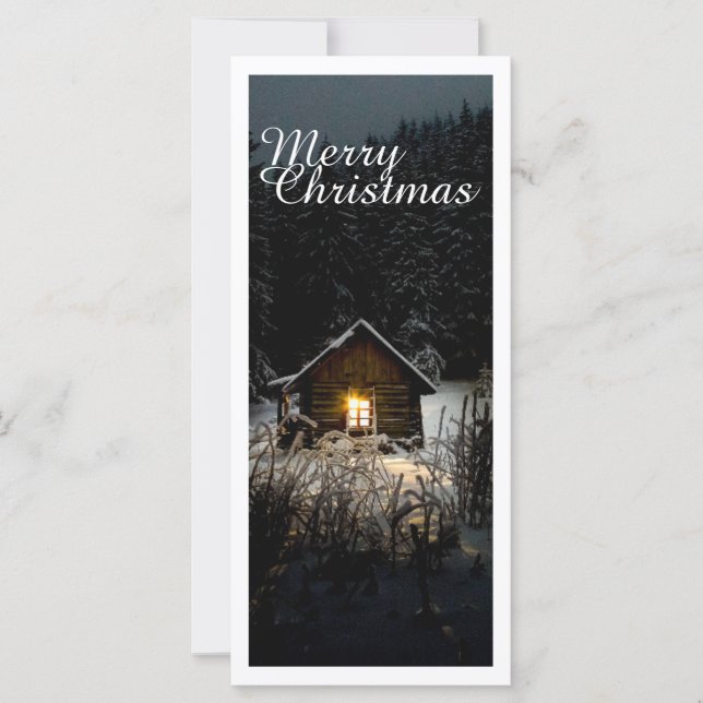 Carte Salutations de Noël avec Witch House (Devant)