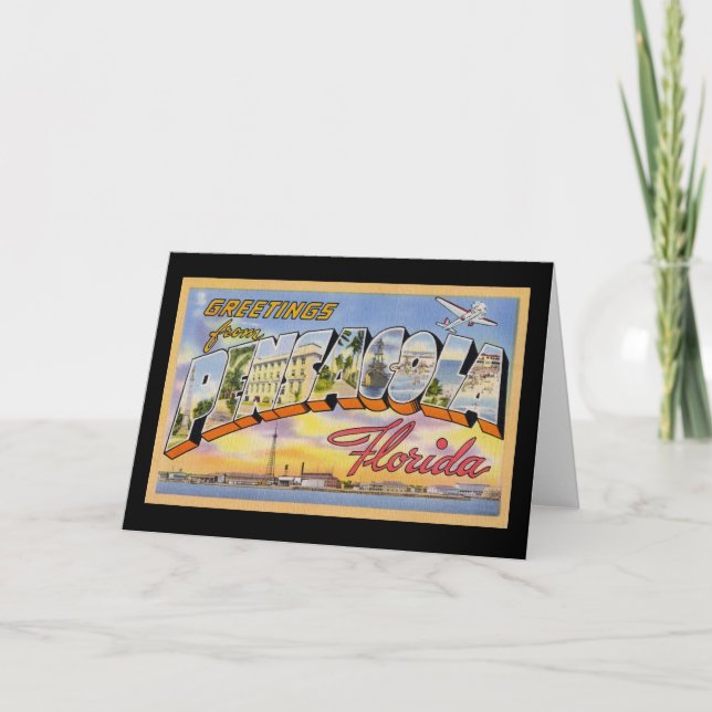 Carte Salutations de Pensacola Florida (Devant)