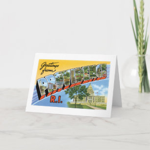 Carte Salutations de Providence, Rhode Island !
