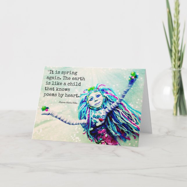 Carte Salutations de ressort (Devant)