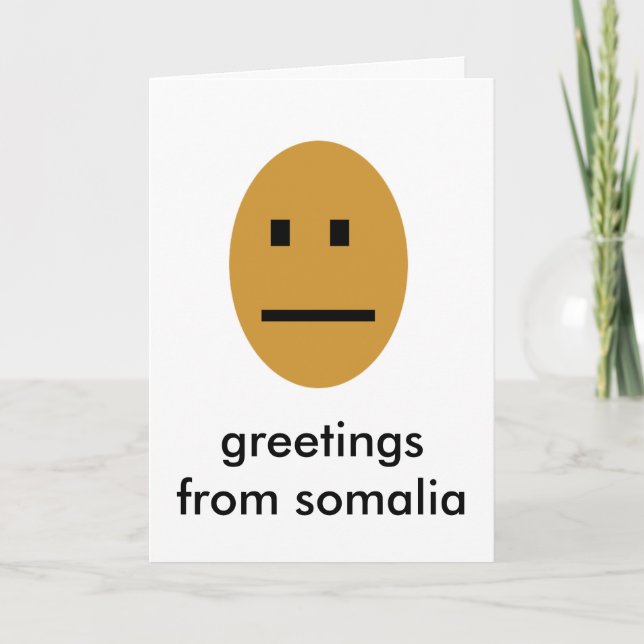 Carte Salutations de somalie (Devant)