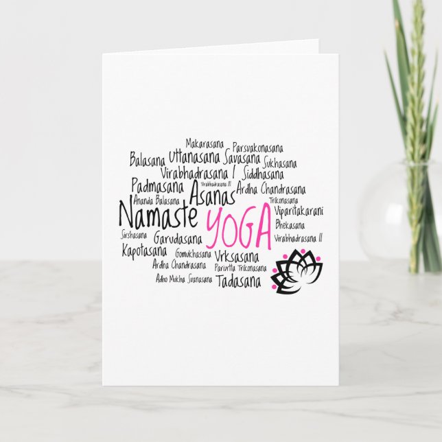 Carte Salutations de Yoga (Devant)