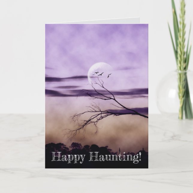 Carte Salutations d'Halloween dARK (Devant)
