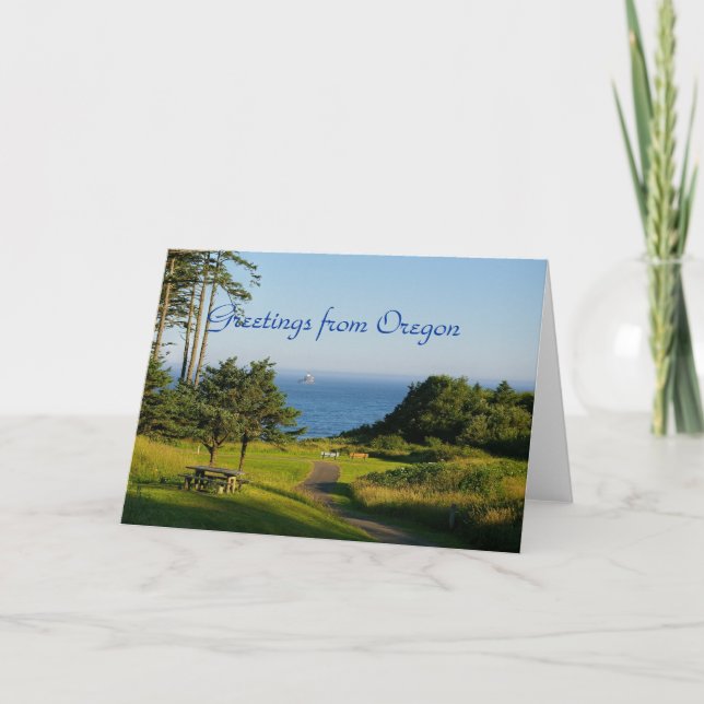 Carte Salutations d'Orégon (Devant)