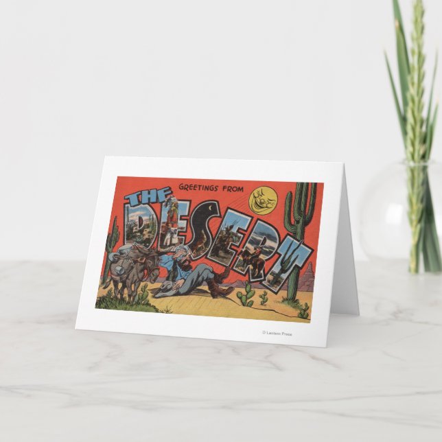 Carte Salutations du désert de sud-ouest (Devant)