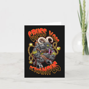 Carte Salutations Du Festival de Noël Gruss Vom Krampus