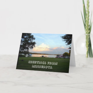 Carte Salutations du Minnesota