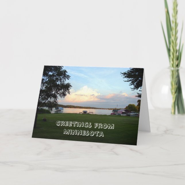 Carte Salutations du Minnesota (Devant)