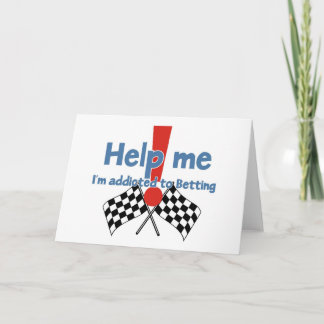 Carte Salutations d'un accro aux paris